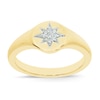 Thumbnail Image 0 of Wonder Woman 9ct Yellow Gold Diamond Star Signet Ring