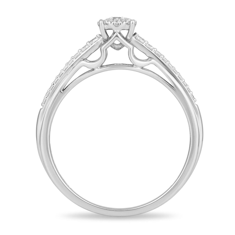 Enchanted Disney Fine Jewellery 0.20ct Diamond Aurora Ring
