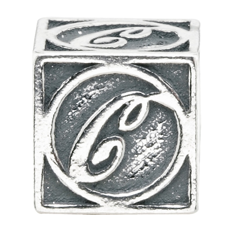 Charmed Memories Sterling Silver C Initial Bead