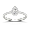 Thumbnail Image 0 of The Diamond Story 18ct White Gold Pear 0.33ct Total Diamond Ring