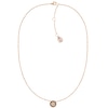 Thumbnail Image 0 of Tommy Hilfiger Rose Gold Tone Crystal Disc Necklace