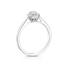 Thumbnail Image 2 of The Forever Diamond 18ct White Gold Round Halo 0.25ct Ring