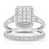 Thumbnail Image 2 of Perfect Fit 9ct White Gold 0.40ct Total Diamond Bridal Set