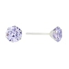 Thumbnail Image 0 of 9ct White Gold Lavender Cubic Zirconia 5mm Stud Earrings