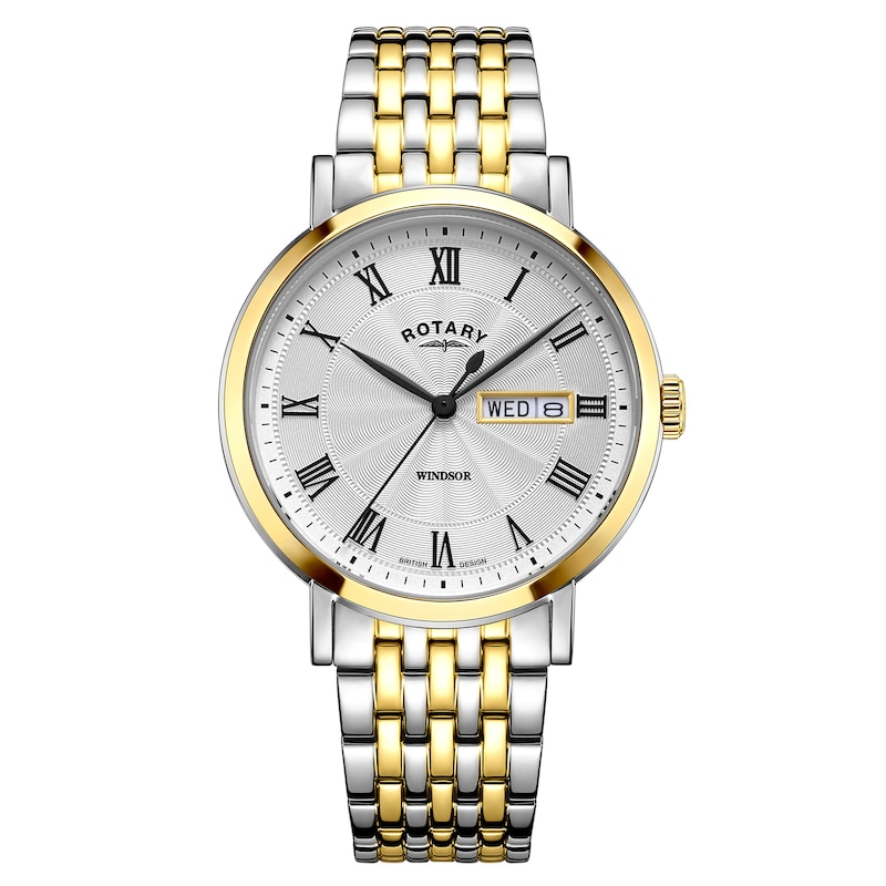 Rotary Windsor Men's Two Tone Bracelet Watch