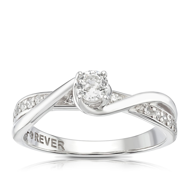 The Forever Diamond 18ct White Gold 0.33ct Ring