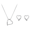 Thumbnail Image 0 of Hot Diamonds Exclusive Silver & Diamond Heart Earring & Pendant Set