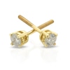Thumbnail Image 1 of 9ct Yellow Gold 0.15ct Diamond Solitaire Stud Earrings