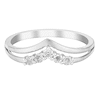 Thumbnail Image 1 of 9ct White Gold Wishbone Diamond Ring