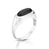 Thumbnail Image 1 of Men's Sterling Silver Black Onyx Signet Ring