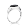 Thumbnail Image 2 of Men's Sterling Silver Black Onyx Signet Ring