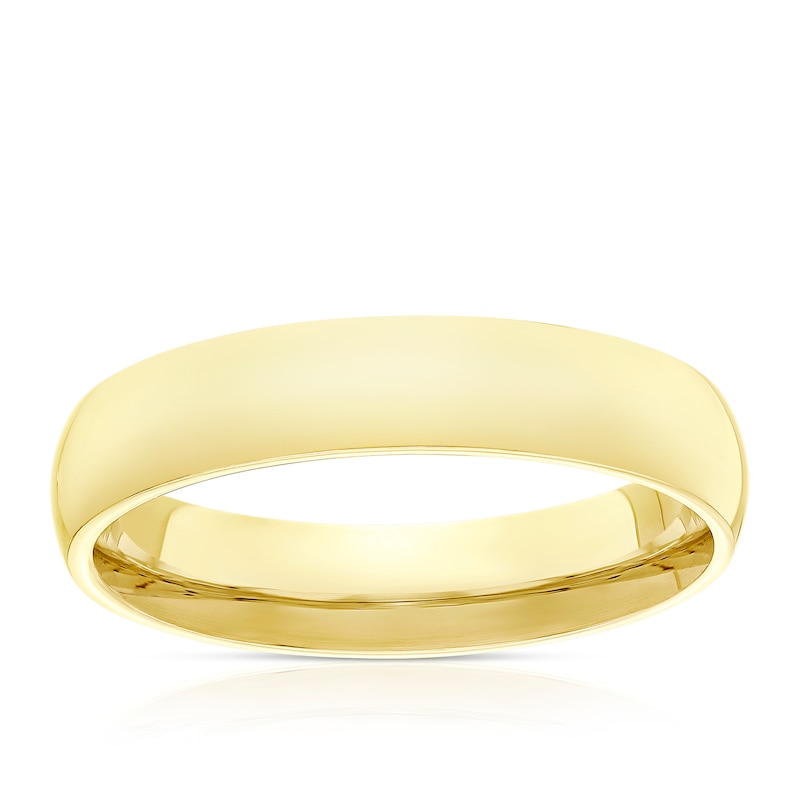 9ct Yellow Gold 4mm Extra Heavy Court Ring