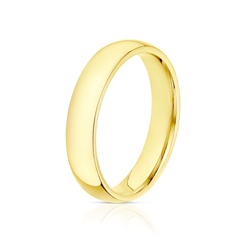 9ct Yellow Gold 4mm Extra Heavy Court Ring