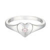 Thumbnail Image 0 of Children's Sterling Silver Cubic Zirconia Heart Ring Small (Size F)