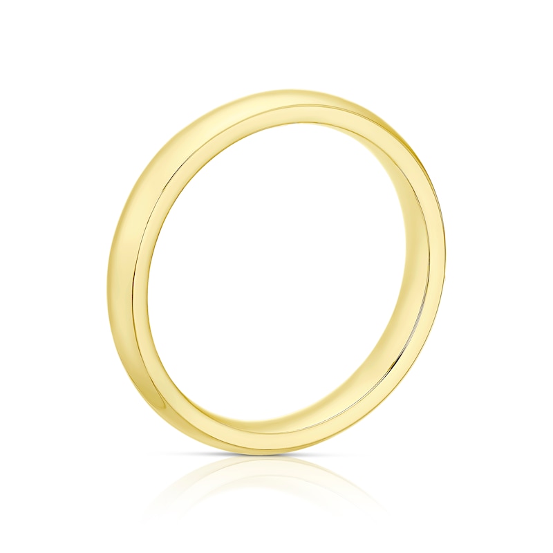18ct Yellow Gold 3mm Super Heavy Court Ring