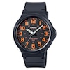 Thumbnail Image 0 of Casio MW-240-4BVEF Men's Black & Orange Dial Black Resin Watch
