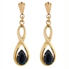 Thumbnail Image 0 of 9ct Gold Sapphire Drop Earrings