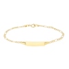 Thumbnail Image 0 of 9ct Yellow Gold 6 Inch Figaro Chain ID Bracelet