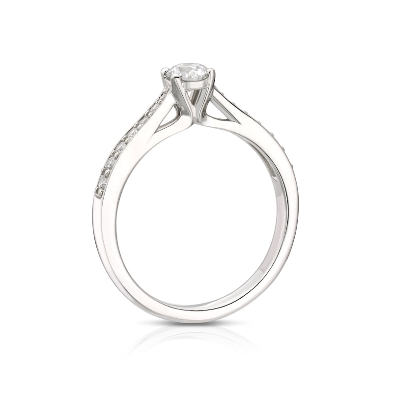 The Forever Diamond Platinum Solitaire 0.50ct Total Ring