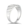 Thumbnail Image 1 of Sterling Silver Diamond Signet Ring