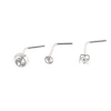 Thumbnail Image 0 of Sterling Silver Crystal Nose Studs Set Of 3