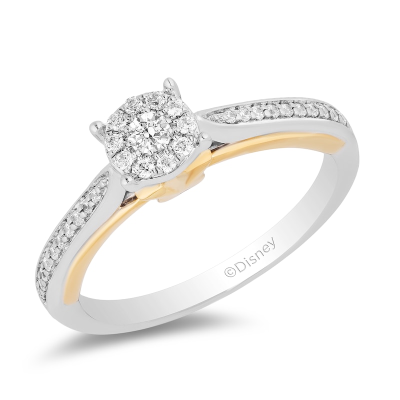 Enchanted Disney Fine Jewellery Diamond Tinker Bell Cluster Ring