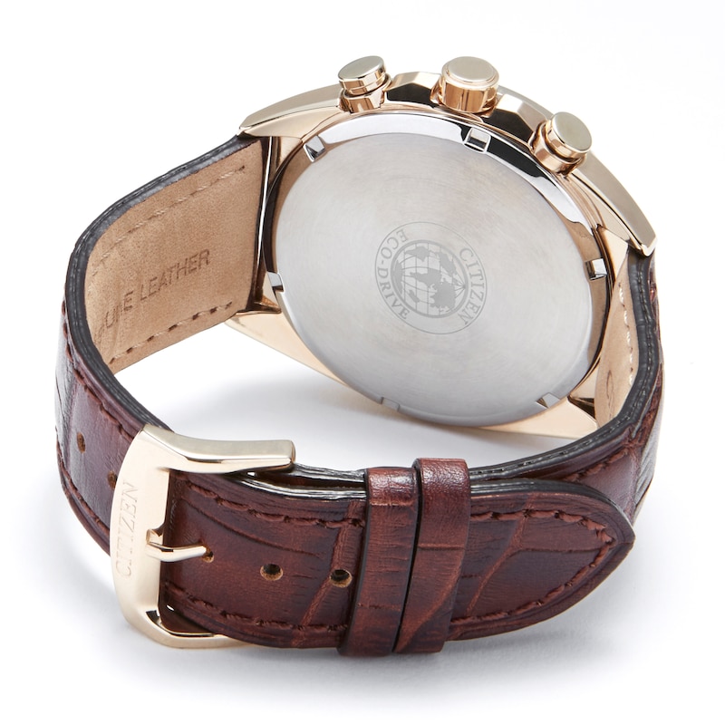 Citizen Men's Brown Leather Strap Watch