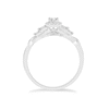 Thumbnail Image 1 of Emmy London 18ct White Gold 0.25ct Total Diamond Halo Ring