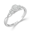 Thumbnail Image 2 of Emmy London 18ct White Gold 0.25ct Total Diamond Halo Ring