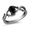 Thumbnail Image 0 of Enchanted Disney Fine Jewellery 0.10ct Diamond Maleficent Ring