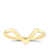 Thumbnail Image 0 of 9ct Gold Plain Wishbone Ring