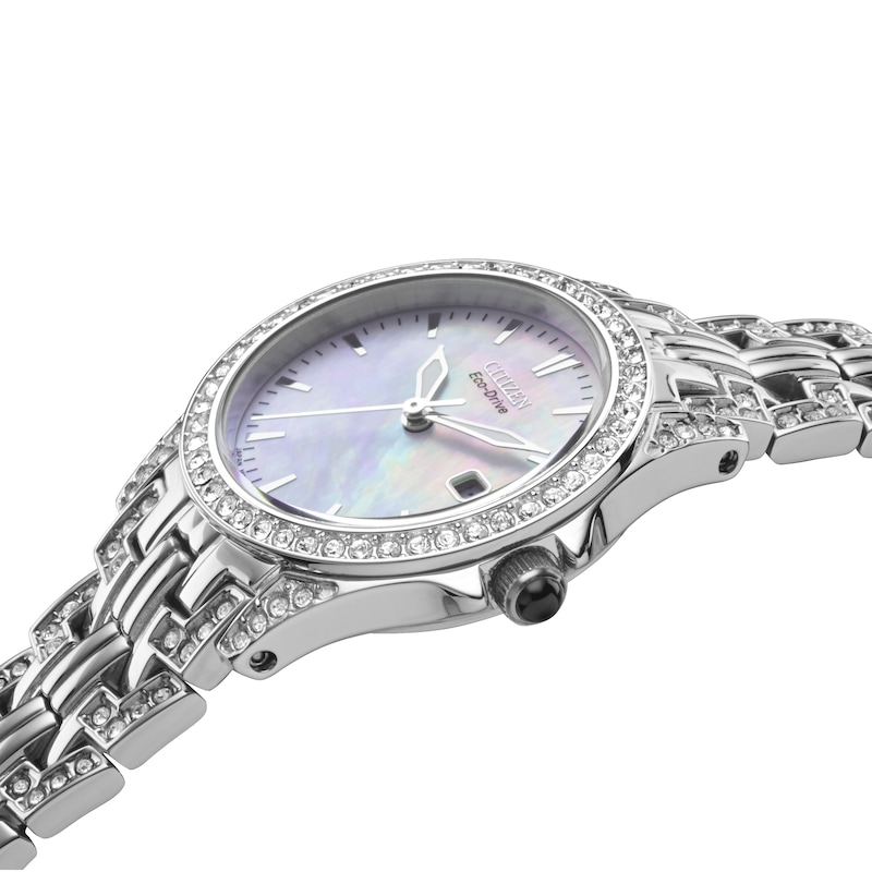 Citizen Ladies' Eco-Drive Pink MOP Dial Stainless Steel Bracelet Watch