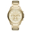 Thumbnail Image 0 of Armani Exchange Gold Tone Dial Gold-Plated Bracelet Watch