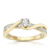 Thumbnail Image 0 of The Forever Diamond 18ct Yellow Gold 0.33ct Twist Ring