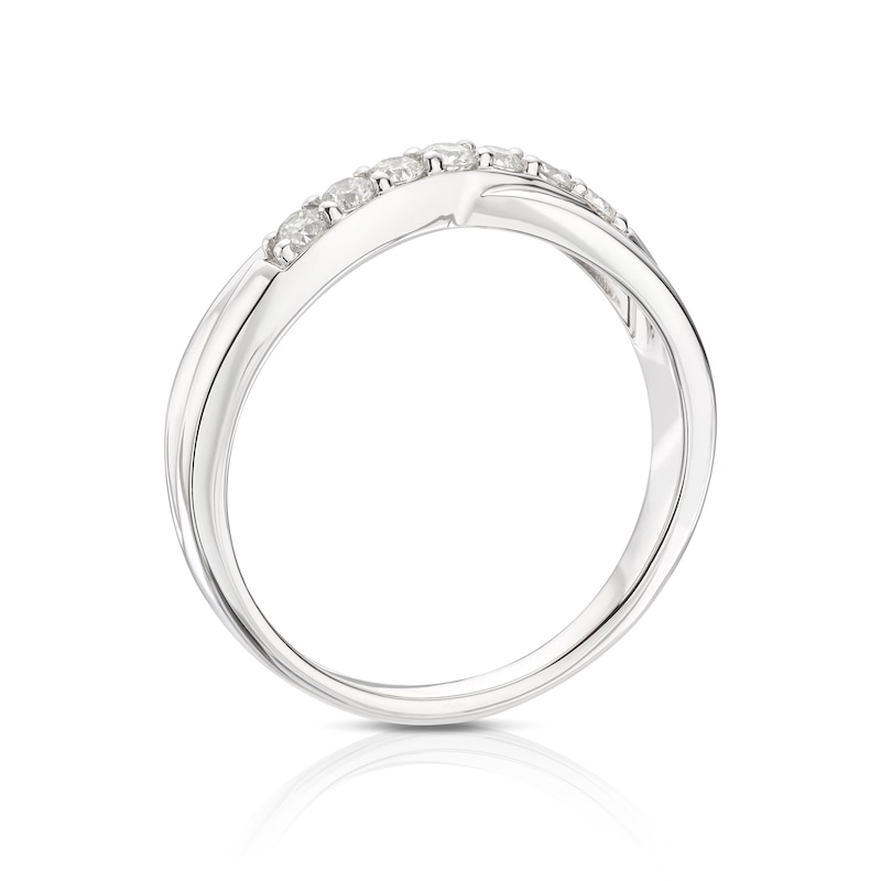The Forever Diamond Platinum 0.28ct Crossover Ring