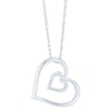 Thumbnail Image 0 of Sterling Silver & Diamond Heart Pendant