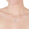 Thumbnail Image 1 of Sterling Silver & Diamond Heart Pendant