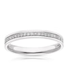 Thumbnail Image 0 of 9ct White Gold 0.15ct Diamond Channel Set Wedding Ring