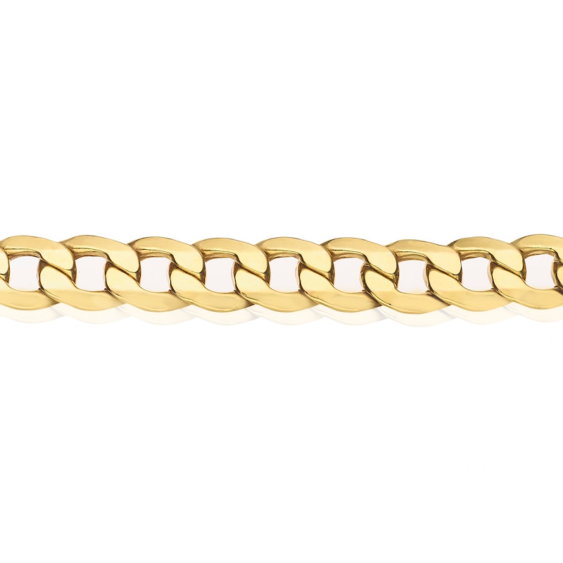9ct Yellow Gold 8.5 Inch Curb Chain Bracelet
