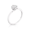 Thumbnail Image 1 of Silver 0.10ct Diamond Total Illusion Set Solitaire Ring