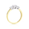 Thumbnail Image 2 of 9ct Yellow Gold Cubic Zirconia Trilogy Ring