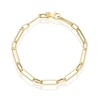Thumbnail Image 0 of 9ct Yellow Gold Paper Link Chain Bracelet