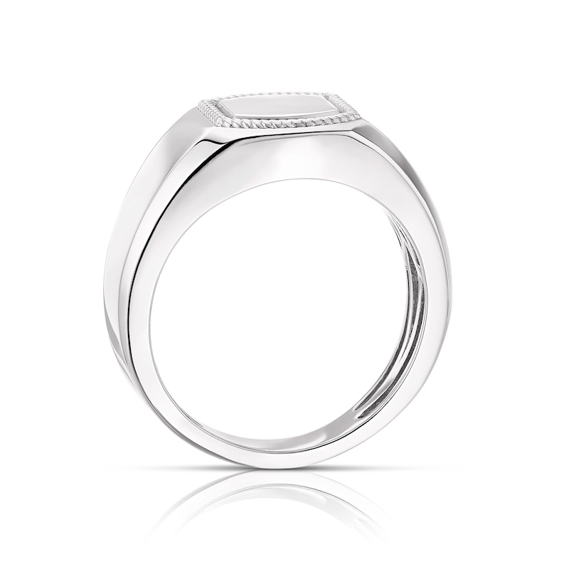 Men's Sterling Silver Signet Ring