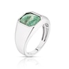Thumbnail Image 1 of Men's Sterling Silver & Green Aventurine Ring