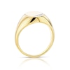 Thumbnail Image 2 of Men's Sterling Silver & 18ct Gold Plated Vermeil 0.04ct Diamond Signet Ring