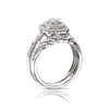 Thumbnail Image 2 of Perfect Fit 9ct White Gold 0.66ct Diamond Cushion Bridal Set