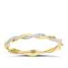 Thumbnail Image 0 of 9ct Yellow Gold Diamond Twisted Eternity Ring