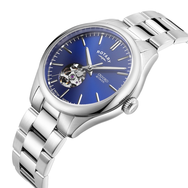 Rotary Men's Oxford Automatic Blue Dial Bracelet Watch