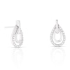 Thumbnail Image 0 of Sterling Silver Diamond Pear Stud Earrings