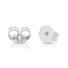 Thumbnail Image 1 of Sterling Silver Diamond Flower Stud Earrings